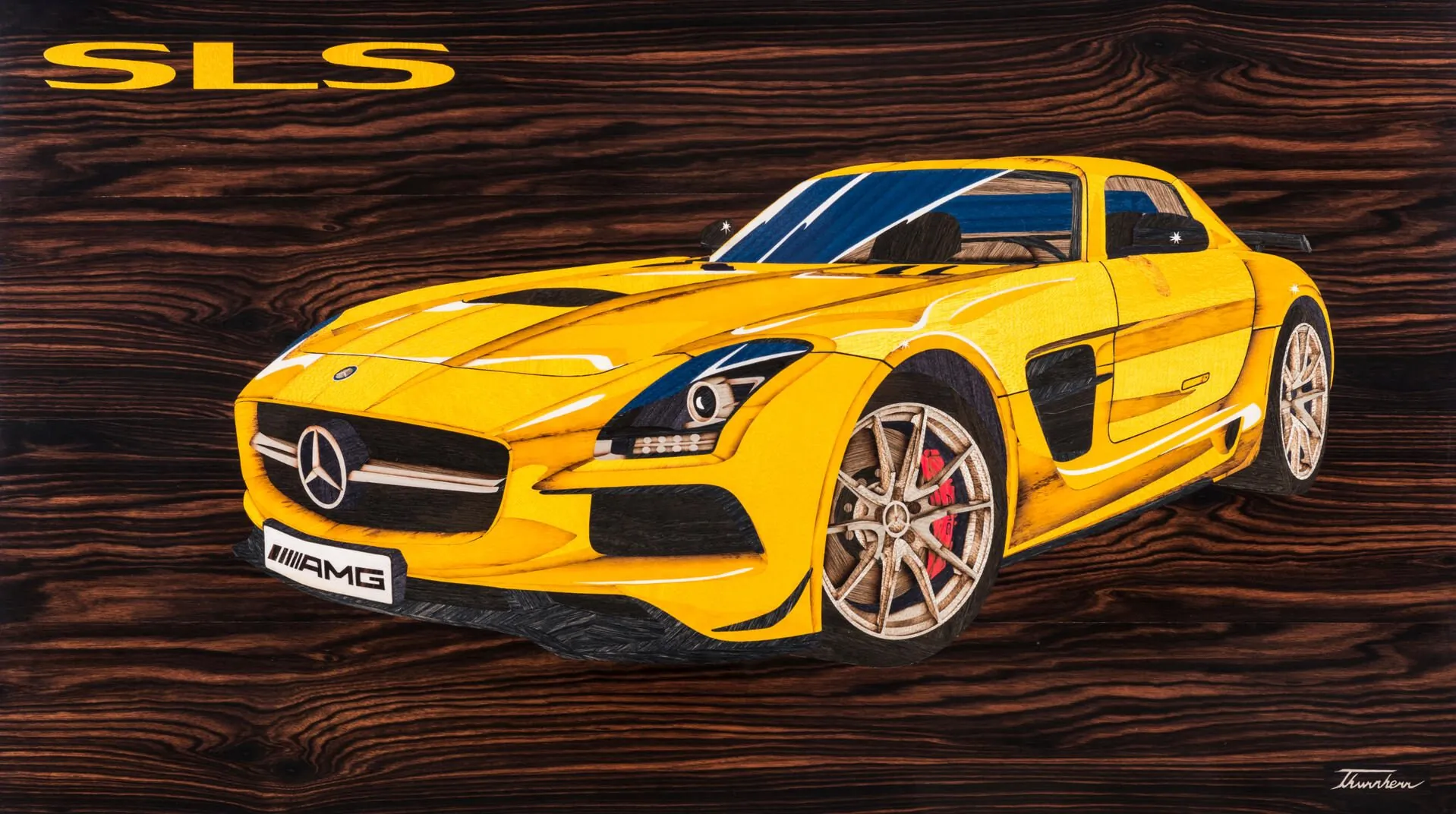 Mercedes SLS AMG Black Series, vernis grand brillant
